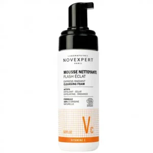 novexpert flash éclat mousse nettoyante 150ml