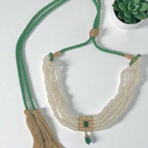 Choker num 62 perles naturelles