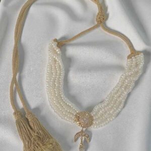 Choker num 63 perles naturelles