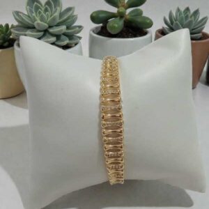 Bracelet cuivre plaqué or num19